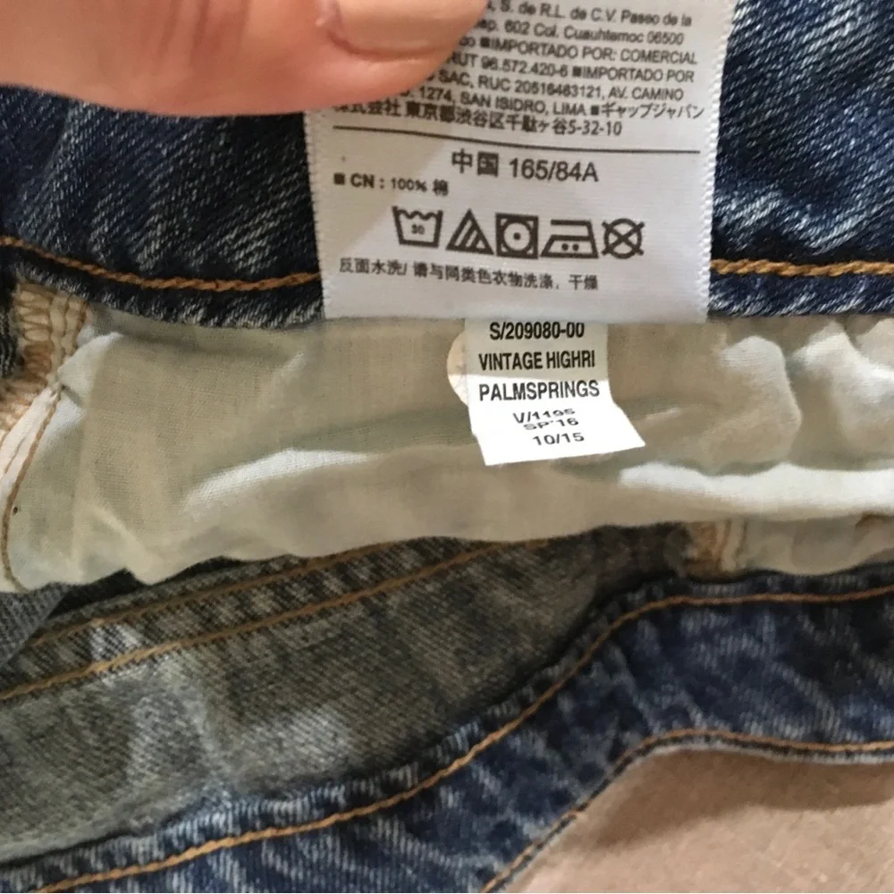 Old Navy Jeans Womens 14 Droit Straight High Rise Blue Denim Vintage High Rise - Picture 5 of 7